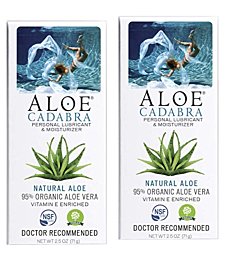 Aloe Cadabra Flavored Personal Lubricant Organic Passion Lube for Women, Men & Couples, Banana Cream 2.5 Ounce