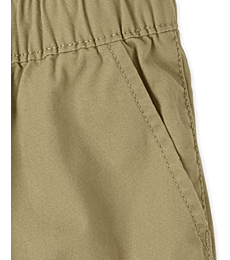 The Children's Place baby boys and Toddler Pull on Jogger Shorts, Flax Single, 3T US