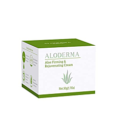 ALODERMA Firming Cream made with 75% Organic Aloe Juice within 12 Hours of Harvest, Reduces Appearance of Fine Lines and Wrinkles 1.7oz (50g)