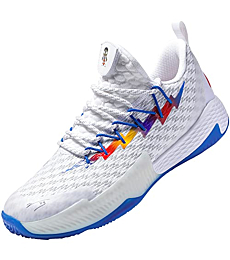 PEAK Mens Basketball Shoes Breathable Sneakers Lou Williams Lightning Professional Anti Slip Sports Shoes for Running, Walking