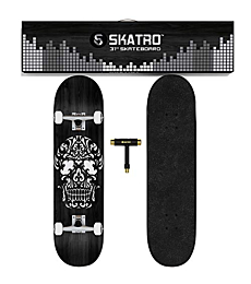 Skatro - Pro Skateboard 31" Complete Skateboard. Skate Board Ages: Adults, Boys, Girls, Beginners, and Kids