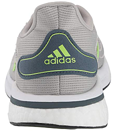 adidas Men's Supernova Running Shoe, Metal Grey/Signal Green/Silver Metallic, 6.5