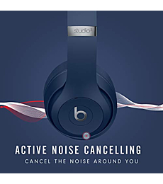 Beats Studio3 Wireless Noise Cancelling Over-Ear Headphones - Apple W1 Headphone Chip, Class 1 Bluetooth, 22 Hours of Listening Time, Built-in Microphone - Shadow Gray (Latest Model)