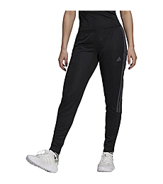 adidas Women's Tiro Track Pants, Black/Dark Grey Heather, XX-Small