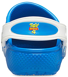 Crocs Kids’ Disney and Pixar Clog, Toy Story/Cobalt, 4 Toddler