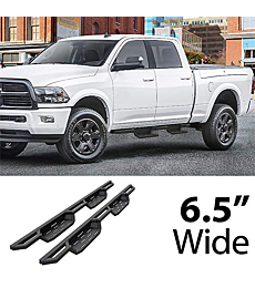 HD Ridez Aluminum Drop Steps Armor Compatible with Ram 1500 2009-2018 Crew Cab & Ram 2500 3500 2010-2022 (Nerf Bar Side Steps Side Bars)