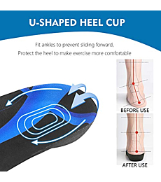 3/4 Arch Support Insoles for Women/Men,QBK Orthotics Shoe Insoles High Arch Supports Shoe Insoles for Plantar Fasciitis, Flat Feet, Over-Pronation,Height Increase Insoles, Heel Cushion Inserts，M