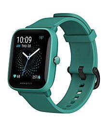 Amazfit Bip U Pro Smart Watch with Alexa Built-In for Men Women, GPS Fitness Tracker with 60+ Sport Modes, Blood Oxygen Heart Rate Sleep Monitor, 5 ATM Waterproof, for iPhone Android Phone (Green)