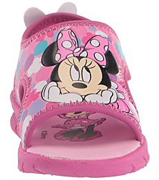 Amazon Essentials Baby-Girl's Disney Sandal, Pink, 6 Medium US Toddler