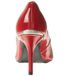 Calvin Klein Women's Gayle Pump, Crimson Red, 10