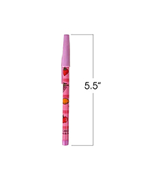 ArtCreativity Pop a Point Fruit Pencils, Bulk Set of 50, Non-Sharpening Pencils with Fruity Prints, School Stationery Supplies, Teacher Rewards, Cute Party Favors for Kids and Adults, Assorted Colors
