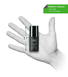 Tiege Hanley Eye Cream for Men (EYES) | Morning and Night | Caffeine to Fight Dark Circles and Wrinkles like a Ninja | Fragrance Free for Sensitive Skin | 0.5 Ounces