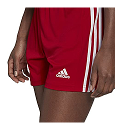 adidas Women's Tall Plus Size Squadra 21 Shorts, Team Power Red/White, XX-Small/Long