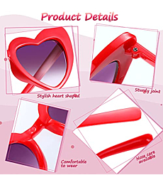 7 Pairs Kids Sunglasses Heart Shaped Sun Glasses Vintage Sunglasses for Children, Boys and Girls(Bright Color)