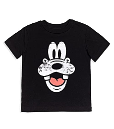Disney Mickey Mouse Goofy Toddler Boys Short Sleeve Graphic T-Shirt Black 5T