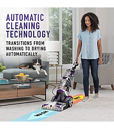 Hoover SmartWash Automatic Carpet Cleaner Spot Chaser Stain Remover Wand, Shampooer Machine for Pets, with Storage Mat, FH53050