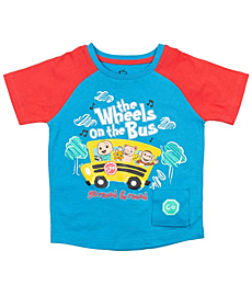 Cocomelon JJ iTalk Singing Chip Baby Boys Raglan Graphic T-Shirt Raglan Blue 24 Months