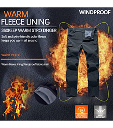 Womens Snow Pants Waterproof Fleece Lined Leggings Winter Insulated Warm Ski Hiking Pant for Cold Weather Outdoor | Cgray, S