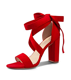 Strappy Heels for Women Chunky Heels High Heeled Sandals