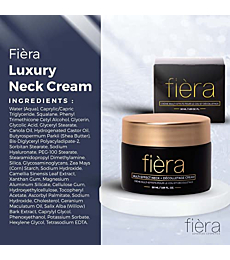 Fièra Cosmetics Multi-Effect Neck + Décolletage Cream - Skin Tightening and Neck Firming Cream