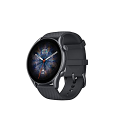Amazfit GTR 3 Pro Smart Watch for Android iPhone with Bluetooth Call Alexa GPS WiFi, Men's Fitness Tracker 150 Sports Modes, 1.45”AMOLED Display, Blood Oxygen Heart Rate Tracking, Waterproof, Black
