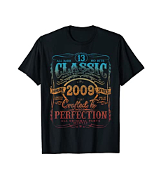 Vintage 2009 Limited Edition Shirt 13 Year old 13th Birthday T-Shirt