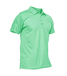 MAGCOMSEN Golf Polo Shirts for Men Short Sleeve Shirts Mens Golf Shirts Casual Shirts Fishing Shirts Work Shirts Quick Dry Shirts Summer Shirts Golf Polo Shirts for Men
