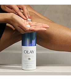 Olay Nourishing & Hydrating Body Lotion with Hyaluronic Acid, 17 Fl Oz (Pack of 4)