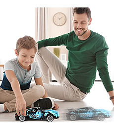 Toy Car Model Building Kit - BIRANCO. Race Car Building Set STEM Toy for Boys & Girls 8, 9, 10-14 Years Old, Build Display a Popular Supercar with Pull Back, Gift Ideas, for Kids Ages 6-12 (490 pcs)