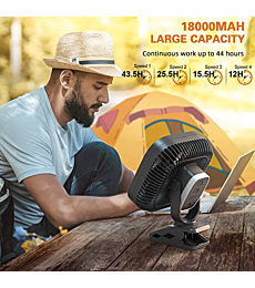 Rechargeable Portable Fan with Light