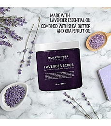Majestic Pure Glycolic Acid Pads (60 pads) and Lavender Scrub (10 oz) Bundle