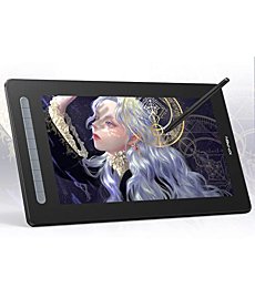 Drawing Tablet with Screen XP-PEN Artist16 2nd Computer Graphic Tablet Full-Laminated Pen Display with Battery-Free X3 Stylus 10 Express Keys Android Support Drawing Monitor(127% sRGB,15.4" Black)