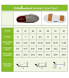 OrthoComfoot Orthopedic Shoes for Women,Walking Shoes with Arch Support,Sneakers for Flat Feet Pronation Rainbow Pattern Size 9