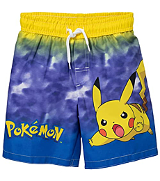 Pokemon Little Boys Swim Trunks Bathing Suit Pikachu 7