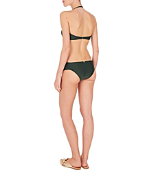 Adriana Degreas, Solid Strapless Bikini, M, Green