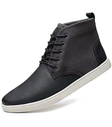 Casual Sneaker, Genuine Leather Lace-up Dress Shoes for Men