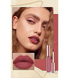 12Pcs Matte Liquid Lipstick + Lip Liner Pens Set, One Step Lips Makeup Sets Pigment Velvety Nude Lip Stain Waterproof Long Wear Lip Gloss Make up Gift Set (Set B)