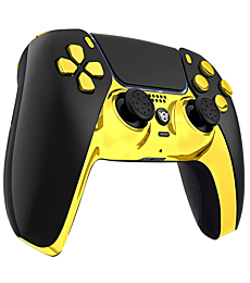 HexGaming RIVAL PRO 4 Remap Buttons & Exchangeable Joysticks & Flash Shot Compatible with ps5 Paddle Controller FPS Gamepad - Mystery Gold