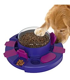KADTC Puzzle Toys for Dog Boredom and Mentally Stimulating,Slow Food Feeder Dispenser,Keep Busy,Replace Pet Bowl,Puppy Brain Mental Stimulation Toy Level 2 in 1 Small/Medium/Large Aggressive Chewers L