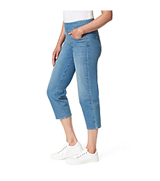 BZB Women's Jean Capris Denim Capris Pull On Jeans Pants Knee Length Jeans with Pocket