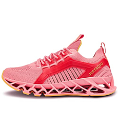 UMYOGO Women's Running Shoes Comfortable Fashion Non Slip Blade Sneakers Work Tennis Walking Sport Athletic Shoes Pink