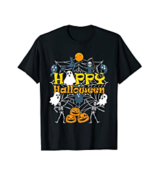 Happy Halloween Scary Retro Boys Girls Kids Toddlers Adults T-Shirt