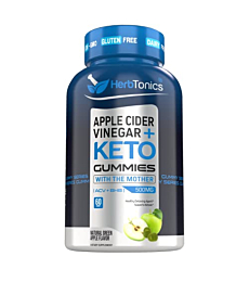 Herbtonics Apple Cider Vinegar Capsules with The Mother Plus Keto BHB - for Women & Men - Energy & Focus - 240 Vegan Pills (Pack of 2)
