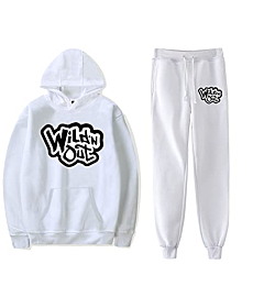 KHJYAKSC Wild 'n Out Merch Hoodie Suit Man/Woman Hip Hop Hoodies Fans Sweatshirts Printed Casual (White,XXS)