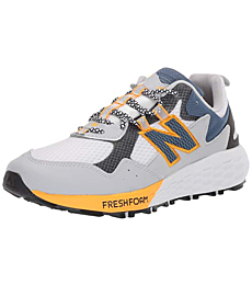 New Balance Men's Fresh Foam Crag Trail V2 Running Shoe, White/Light Aluminum, 11