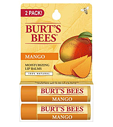 Burt's Bees Lip Balm Stocking Stuffers, Moisturizing Lip Care Christmas Gifts, Superfruit – Pink Grapefruit, Mango, Coconut & Pear, Pomegranate (4 Pack)