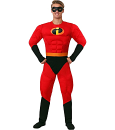 Disguise mens Unisex - Deluxe Muscle Mr Incredible Adult Sized Costumes, Red, XL 42-46 US