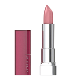 Maybelline Color Sensational Lipstick, Lip Makeup, Cream Finish, Hydrating Lipstick, Born With It, Nude Pink 0.15 oz