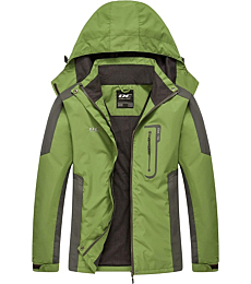 Diamond Candy Waterproof Rain Jacket Women Lightweight Outdoor Raincoat Hooded for Hiking Green S