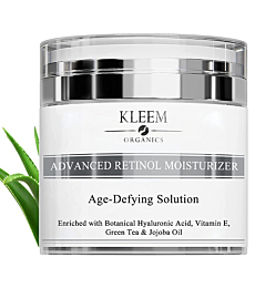 Pure Anti-Wrinkle Face & Neck Retinol Cream with Hyaluronic Acid - Premium Anti-Aging Face Moisturizer - Anti Aging Firming Facial Cream to Reduce Wrinkles, Dark Spots, Fine Lines, Sun Damage - 1.7 Oz